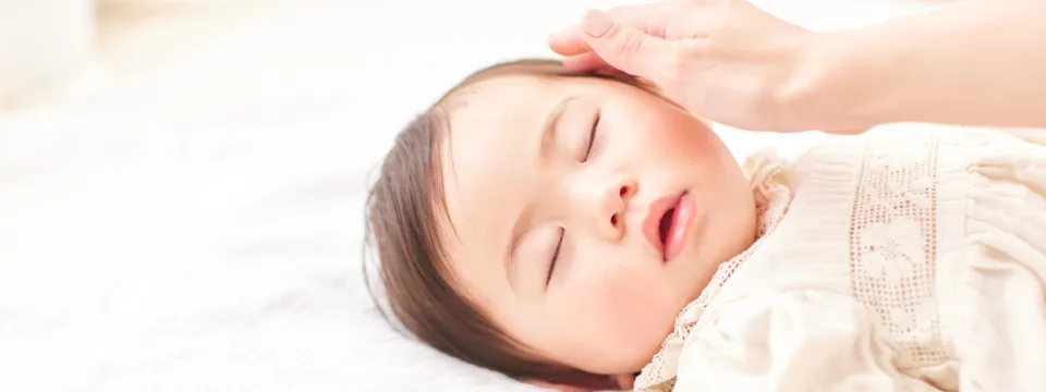 A toddler sleeping peacefully